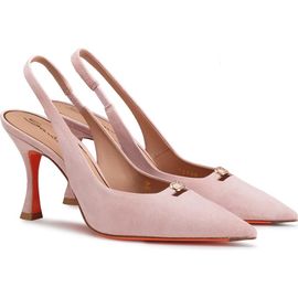 Santoni Santoni Suede High-Heel Slingback