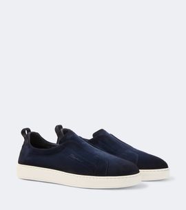 Santoni Santoni Suede slip-on sneakers