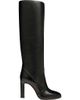 Santoni Santoni Women's black leather high-heel boot  - 1