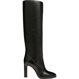 Santoni Santoni Women's black leather high-heel boot 