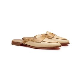 Santoni Santoni Women's Leather and Fabric Mule