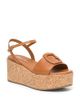 Santoni Santoni Women's Leather Wedge Sandals - 1