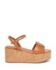 Santoni Santoni Women's Leather Wedge Sandals - 2