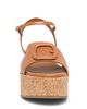 Santoni Santoni Women's Leather Wedge Sandals - 3