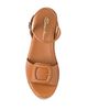 Santoni Santoni Women's Leather Wedge Sandals - 5