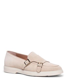 Santoni Santoni Women's Suede Double-Buckle Loafer