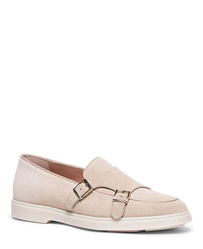 Santoni Santoni Women's Suede Double-Buckle Loafer