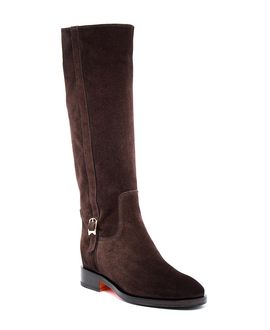 Santoni Santoni Women's Suede Riding Boot