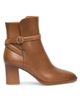 Santoni Women's Andy 65MM Leather Block-Heel Booties - 7