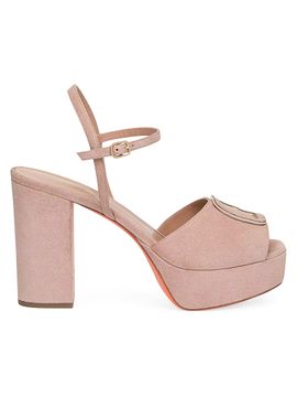 Santoni Women's Carla 60MM Suede Platform Sandals