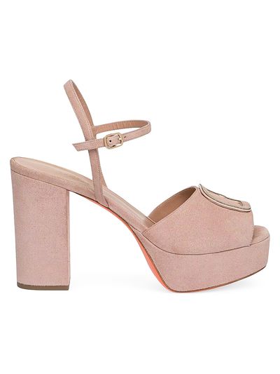 Santoni Women's Carla 60MM Suede Platform Sandals