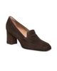 Santoni Women's Carla 65MM Suede Penny Loafer Pumps - 2