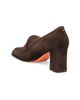 Santoni Women's Carla 65MM Suede Penny Loafer Pumps - 4