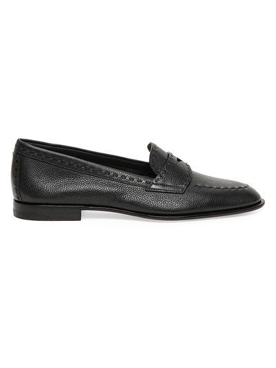 Santoni Women's Marlene Leather Penny Loafers