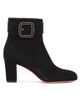 Santoni Women's Marta 70MM Suede Buckle Booties - 1