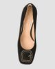 Santoni Women's Marta 70MM Suede Pumps - 5