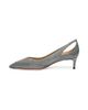 Santoni Women's Suede & Patent Leather Cut-Out Pumps - 6