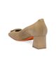 Santoni Women's Suede Block Heel Sandals - 7