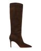 Santoni Women's Viola 85MM Suede Knee-High Stiletto Boots - 6