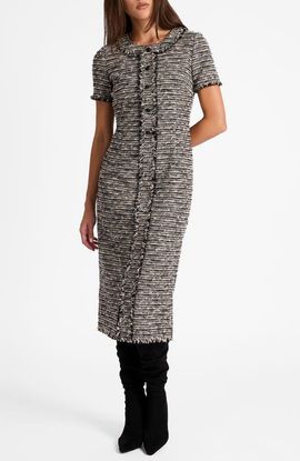Santorelli Santorelli Cass Midi Tweed Dress