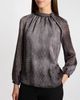 Santorelli Santorelli Dakota Mock Neck Printed Blouse - 1