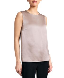 Santorelli Santorelli Demi Silk Charmeuse Sleeveless Top