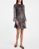 Santorelli Santorelli Drake Long Sleeve Printed Shift Dress - 1