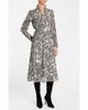 Santorelli Santorelli Irina Ruffle-Neck Buttoned Midi Dress - 1