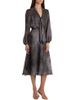 Santorelli Santorelli Jenn Midi Dress with Drop Tie Neck in Micro-Dot Print - 1