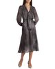 Santorelli Santorelli Jenn Midi Dress with Drop Tie Neck in Micro-Dot Print - 2