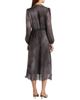 Santorelli Santorelli Jenn Midi Dress with Drop Tie Neck in Micro-Dot Print - 4
