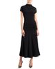 Santorelli Santorelli Kardi Ruched Mock Neck Maxi Dress in Soft Jersey - 2