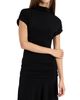 Santorelli Santorelli Kardi Ruched Mock Neck Maxi Dress in Soft Jersey - 3