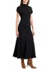 Santorelli Santorelli Kardi Ruched Mock Neck Maxi Dress in Soft Jersey - 5