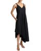 Santorelli Santorelli Kourt Asymmetric Sleeveless Linen Blend Midi Billow Dress - 1