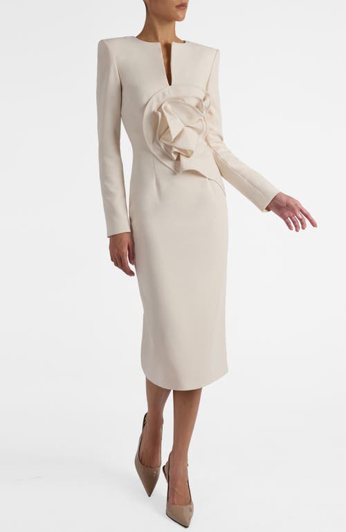 Santorelli Santorelli Maya Long Sleeve Midi Dress