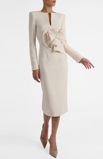 Santorelli Santorelli Maya Long Sleeve Midi Dress