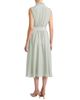 Santorelli Santorelli Nirva Silk Sleeveless Ruffle-Neck Midi Dress - 3