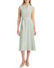 Santorelli Santorelli Nirva Silk Sleeveless Ruffle-Neck Midi Dress - 4