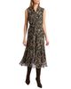 Santorelli Santorelli Nirva Sleeveless Dress in Crepe Crinkle Georgette - 5