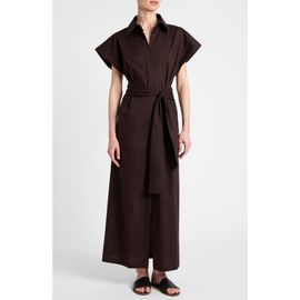 Santorelli Santorelli Nisa Cap Sleeve Poplin Shirt Dress