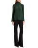 Santorelli Santorelli Phoenix Mock Neck Blouse in Silk Crepe de Chine - 2