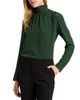Santorelli Santorelli Phoenix Mock Neck Blouse in Silk Crepe de Chine - 5