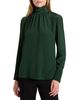 Santorelli Santorelli Phoenix Mock Neck Blouse in Silk Crepe de Chine - 6