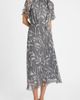 Santorelli Santorelli Sabrina Tie Neck Short Sleeve Midi Dress - 2