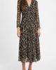 Santorelli Santorelli Sonia Long Sleeve Ruched Dress - 1