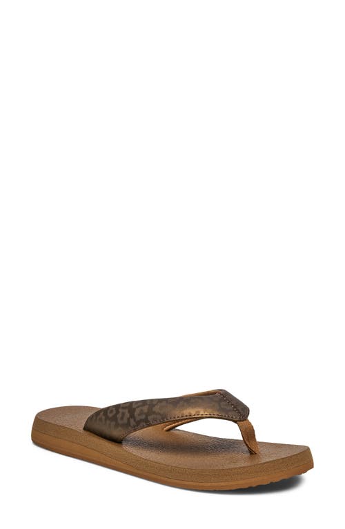Sanuk Sanuk Yoga Mat II Leather Flip Flop