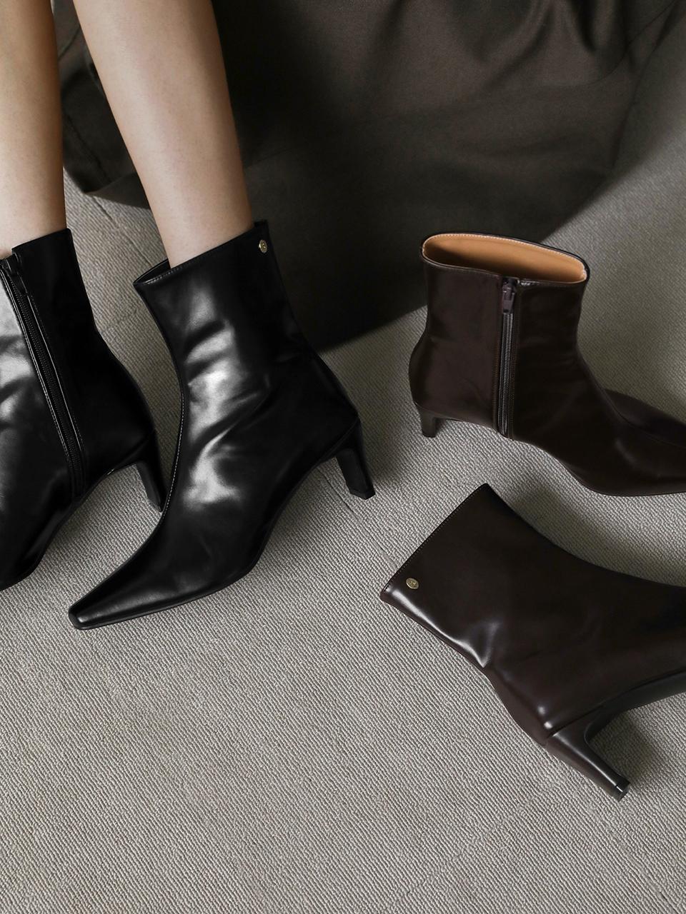 SAPPUN Bnedin Square Ankle Boots (6cm)