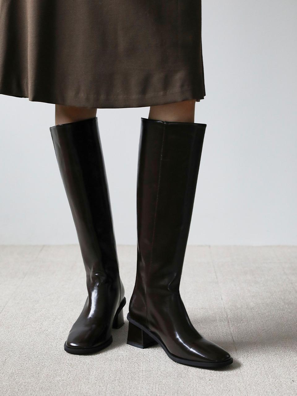 SAPPUN Boter Square Long Boots (3/5cm)