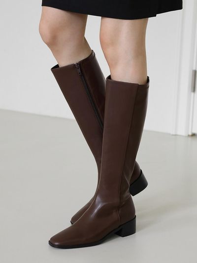 SAPPUN Bria Square Long Boots (4.5cm)